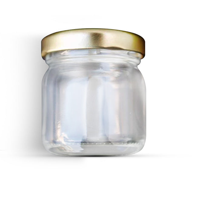 40mL Round Glass Jar with gold lid