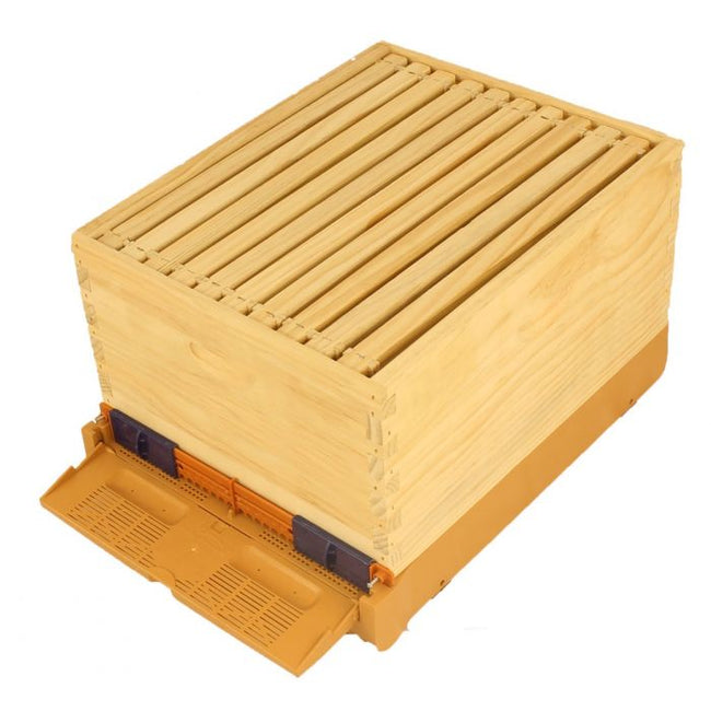 Bottom Board 10F Type-G For Wood Hives, Varroa/SHB/Pest Drawer