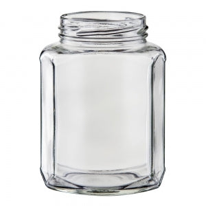 375mL Glass Squexagonal Jar