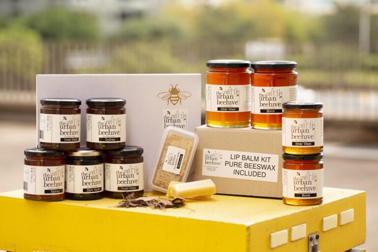 Urban Beehive honey jars, honeycomb and beeswax available to buy in store