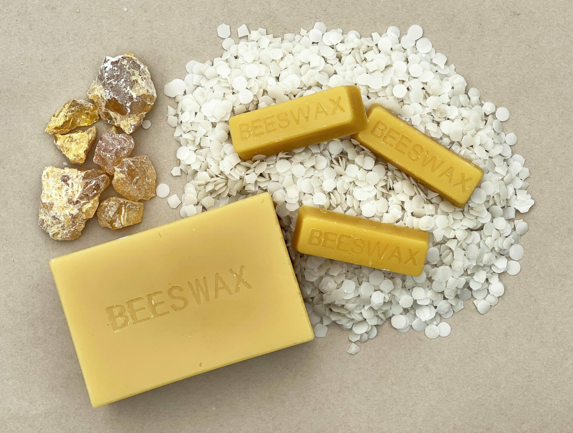 High quality beeswax produced for sale by the Urban Beehive